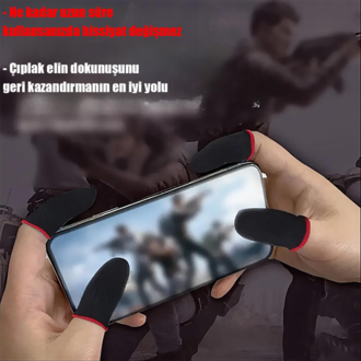 Oyuncu Parmaklık Eldiveni - Fiber Oyuncu Eldiveni - Anti-ter Parmaklık