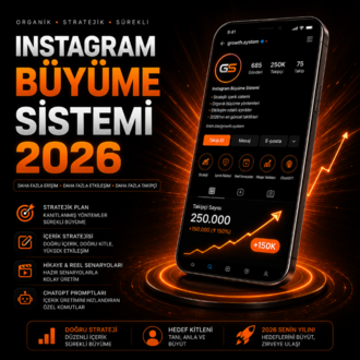 Instagram Büyüme Sistemi 2026 | 30 Günlük Adım Adım Büyüme Planı