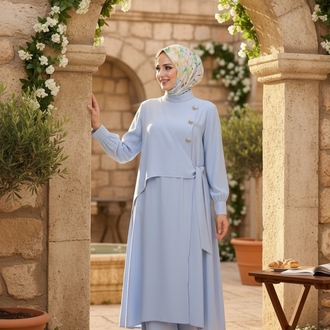 kubra ipek pantalon tunik takimimiz 