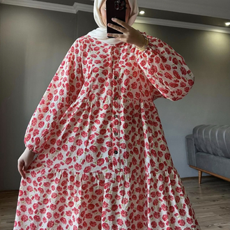 Kiraz Mevsimi Premium Elbise