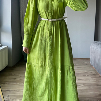 Tiril Elbise Fıstık Yeşil