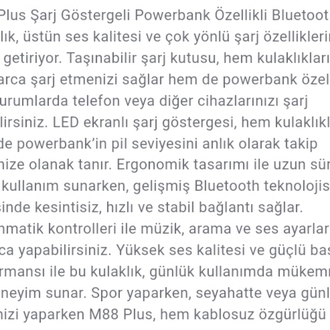 POWERBANKLI BLUETOOTH KULAKLIK