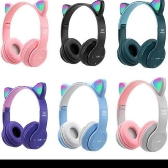 BLUETOOTH BAŞ ÜSTÜ KEDİLİ KULAKLIK