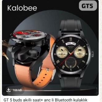 kalobe gt 5 Android saatve ancli bluetout kulaklık 