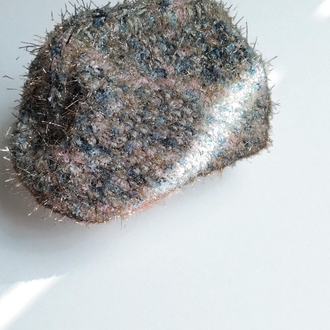 Sparkly Winter Knit Clutch