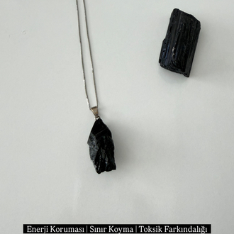 Siyah Turmalin Kolye