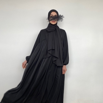 Siyah Hifa model Medine ipeği