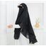 oval khimar iki katlı