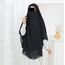 oval khimar iki katlı