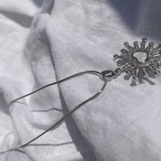Silver kalp kolye