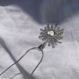 Silver kalp kolye