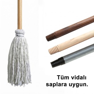 Süperge extra yoğun ip Mop / 10 Adet / İmalatçıdan, Sapsız 350g.