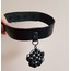 Gothic tarz tasma choker kolye 
