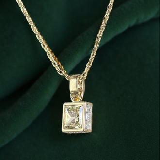 ✨ Aveline Butter Yellow Stone Kolye ✨