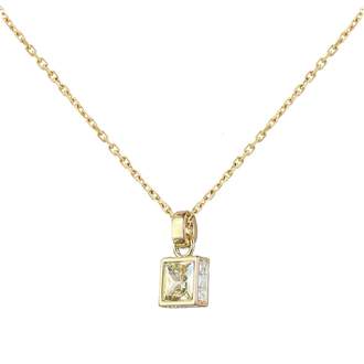 ✨ Aveline Butter Yellow Stone Kolye ✨