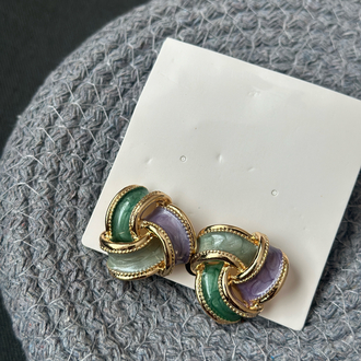 ✨ Renkli Burgu Küpe ✨