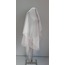  Asimetrik Kesim 1.50 cm Uzun Parlak Kırık Beyaz Hayal Tül Duvak  Suzanna Moda