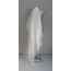  Asimetrik Kesim 1.50 cm Uzun Parlak Kırık Beyaz Hayal Tül Duvak  Suzanna Moda