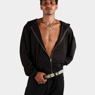 Svamp Mono Diamond Zip 