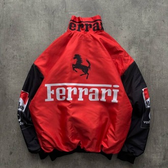 BOMBER VINTAGE KIRMIZI F1 CEKET