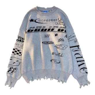 Race Flag Unisex Oversize Ecru Kazak