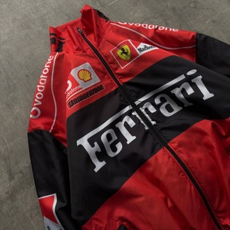 BOMBER VINTAGE KIRMIZI F1 CEKET