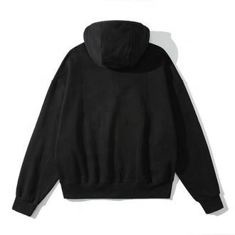 Oversize Fermuarlı Siyah Ninja Unisex Hırka