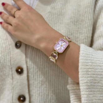 Swalora Crystal Garden Pembe Saat