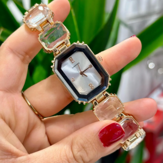 Swalora Crystal Garden Turuncu Saat