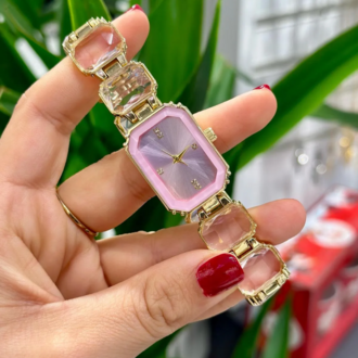 Swalora Crystal Garden Pembe Saat