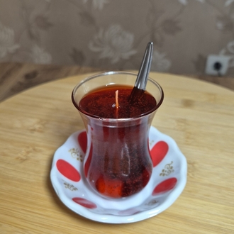 Türk çayı mum