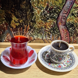 Türk çayı mum