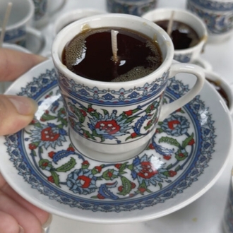 Türk kahvesi mum