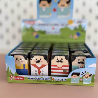 3D kelleşen silgi 2 adet