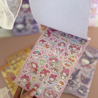 Kuromi/Capy Bara / My Melody 100 lü sticker