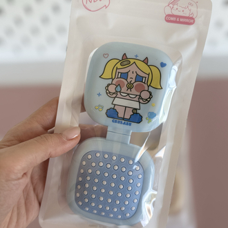 Cry baby aynalı katlanır tarak /saç fırçası
