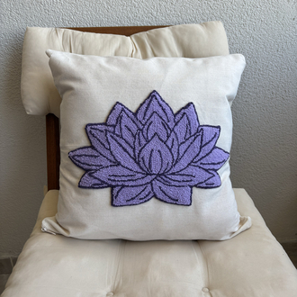 Lotus Çiçeği Yastık Kılıfı