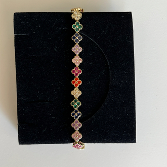 renkli taşlı cleef bileklik
