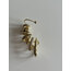 çelik taşlı gold earcuff