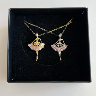 çelik ballerina silver kolye
