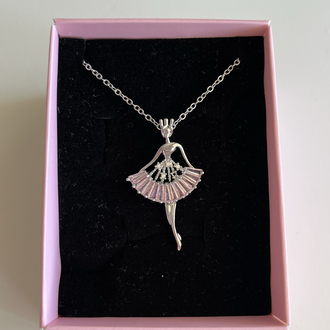 çelik ballerina silver kolye