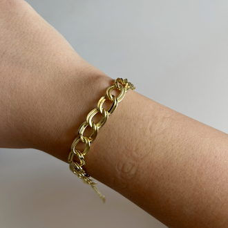 çelik halka model gold bileklik