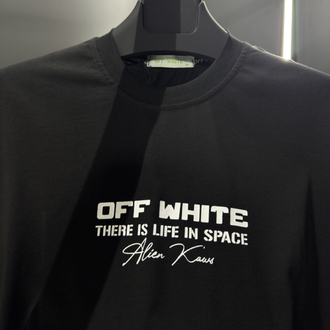 Off White Premium T-Shirt Siyah