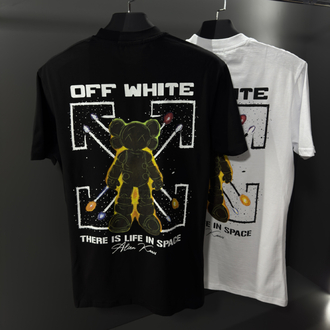 Off White Premium T-Shirt Siyah