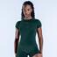 DFYNE Koyu Yeşil Impact Short Sleeve Top ve Şort Takımı - Seamless Spor Seti