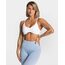 Teveo Beyaz Ribbed Spor Bra - Modern Kesim ve Şık Detaylar