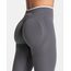 Teveo Koyu Gri Seamless Scrunch Tayt - Şekillendirici Spor Taytı