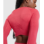 Gymshark Seamless Long Sleeve Crop - Hot Coral