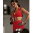 Oner Active Halter Seamless Bra - Kırmızı