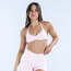 DFYNE Açık Pembe Impact Strappy Bra - Destekleyici Spor Bra